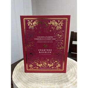 CRABTREE & EVELYN Cocoon & Pamper Pomegranate & Argan Oil Body Duo Wash Lotion